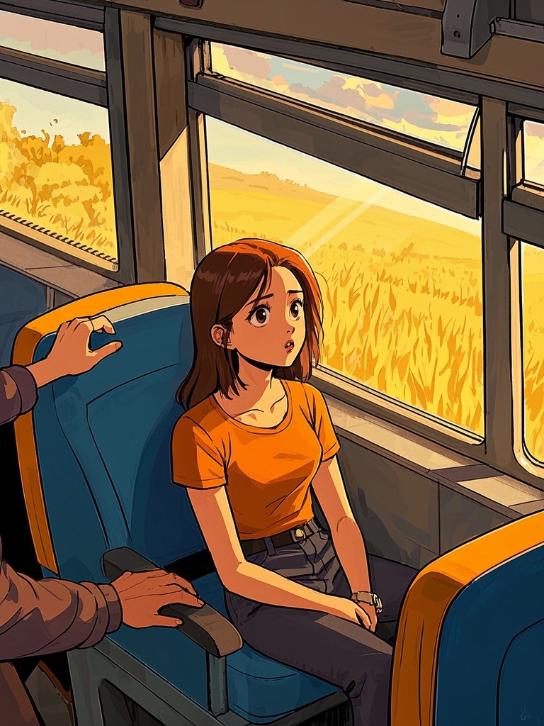 农村大巴里的壮汉